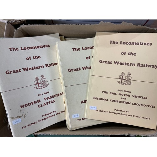 225 - RCTS COLLECTION OF PAPERBACK BOOKS, 14 TITLES OF THE LOCOMOTIVES OF THE GWR