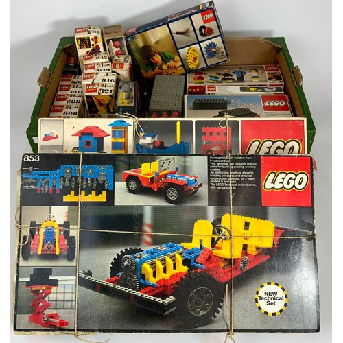 85 - GOOD QTY OF OLDER LEGO, MANY BOXED WITH CONTENTS, MADE (NONE CHECKED), BOXES, PART SETS, ODDS, EARLY... 