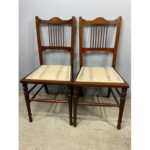 498 - 3 MISCELLANEOUS BEDROOM TYPE CHAIRS