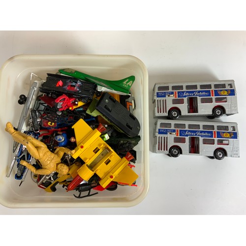 207 - MATCHBOX K SERIES & CORGI , PLUS MATCHBOX TANKS, MODELS FAIR BUT BOXES VERY POOR, PLUS U/B SILVER JU... 