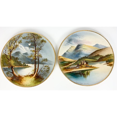 155 - PORCELAIN CHARGERS / WALL PLAQUES LARGEST 39cm in DIAMETER