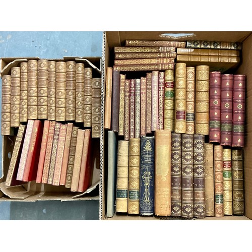 66 - QTY. BOOKS AND LEATHER BINDINGS INC. COLERIDGE AND OTHER POETRY