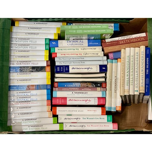 90 - A MASSIVE COLLECTION WAINWRIGHT BOOKS INC. HARDBACK SETS, WALKERS GUIDES ETC., PROVENANCE:  FROM THE... 