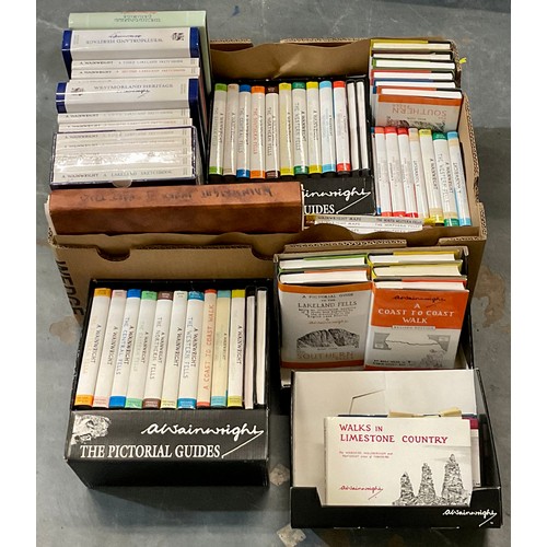 90 - A MASSIVE COLLECTION WAINWRIGHT BOOKS INC. HARDBACK SETS, WALKERS GUIDES ETC., PROVENANCE:  FROM THE... 