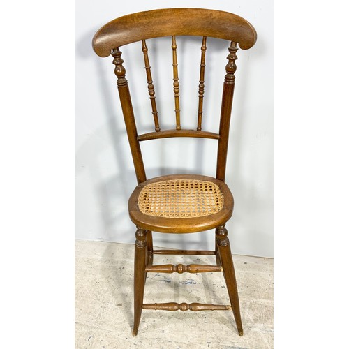 585 - CORRECTION CHAIR WITH CANED SEAT