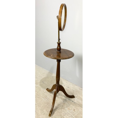 549 - MAHOGANY SHAVING TABLE WITH MIRROR