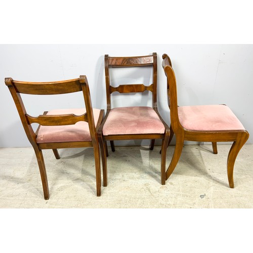 619 - SET OF 6 DINING CHAIRS WITH DROP IN SEATS