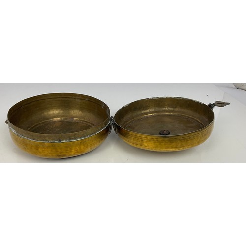 250 - ROUND BRASS TIFFIN BOX