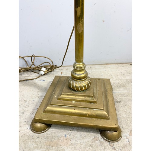 474 - ADJUSTABLE BRASS STANDARD LAMP