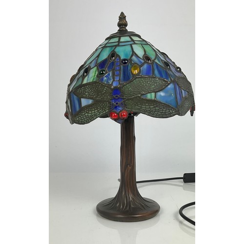 214 - MODERN TIFFANY STYLE TABLE LAMP