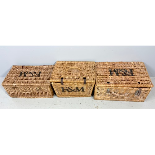 308 - 3 FORTNUM & MASON PICNIC BASKETS