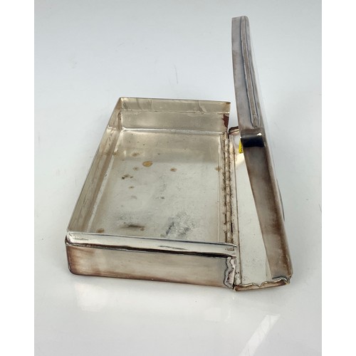 366 - SILVER PLATED EDWARDIAN HUNT SANDWICH BOX