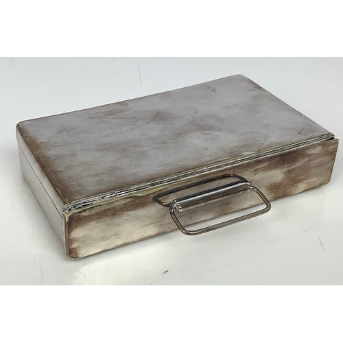 366 - SILVER PLATED EDWARDIAN HUNT SANDWICH BOX