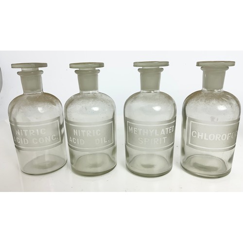 195 - COLLECTION OF CHEMICAL BOTTLES