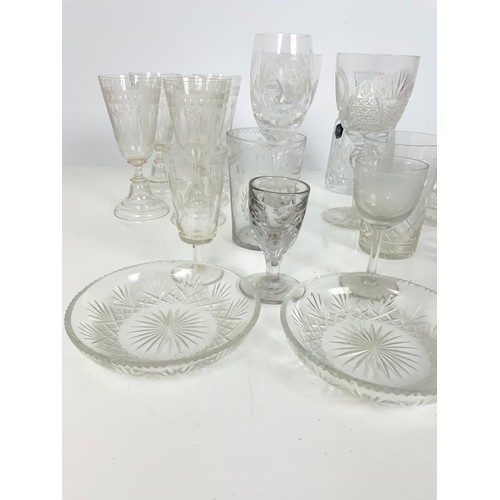 200 - MISCELLANEOUS ETCHED  & COLLECTABLE GLASS WARE