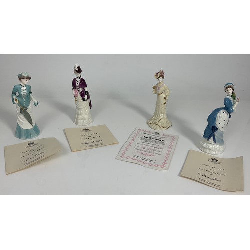 122 - FOUR COALPORT FIGURES WITH COA