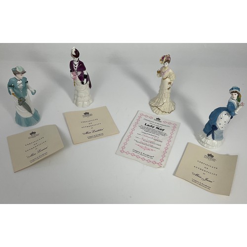 122 - FOUR COALPORT FIGURES WITH COA