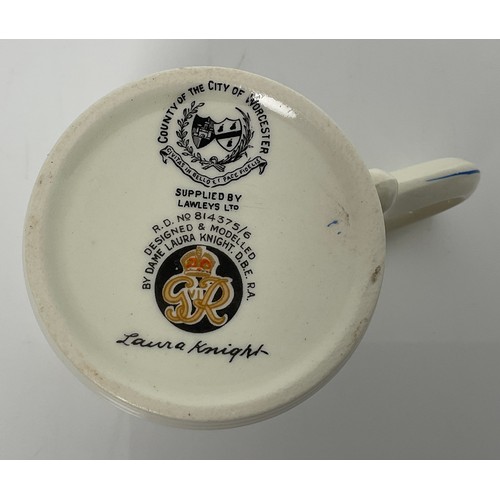 156 - COMMEMORATIVE TANKARDS INCLUDING DAME LAURA KNIGHT, ROYAL WINTON EXAMPLES, ETC