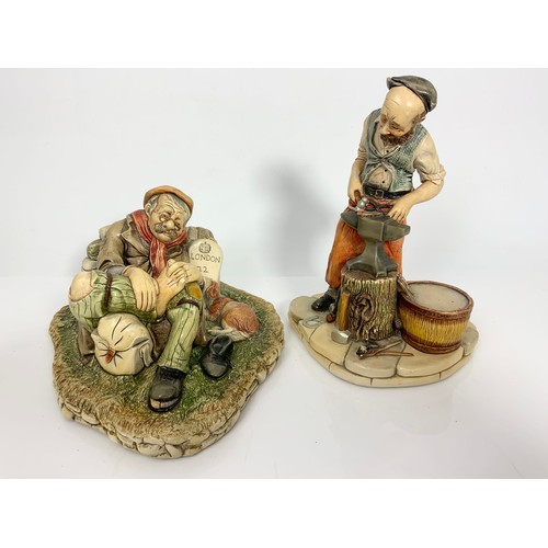 139 - 3 VICTORIAN ORNATE JUGS & 2 NATURECRAFT FIGURINES