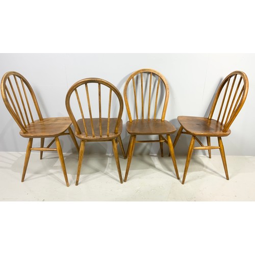 618 - SET OF 4 ERCOL TYPE HOOP BACK CHAIRS