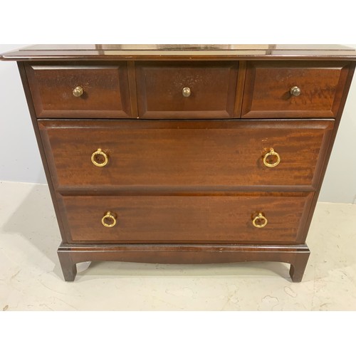 454 - STAG MINSTREL DRESSING TABLE WITH MIRROR