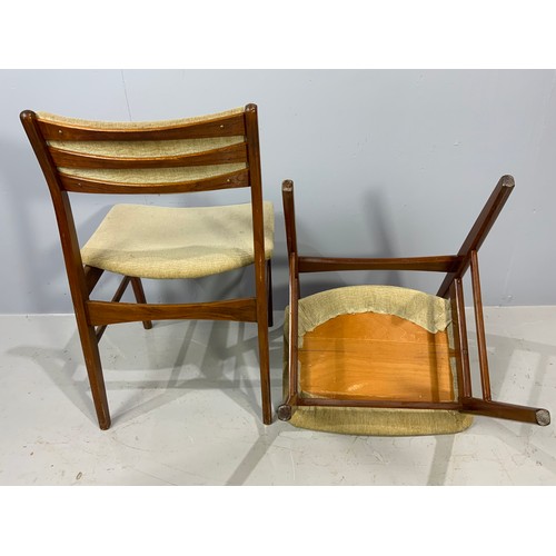 487 - SET OF 6 LATE CENTURY DINING CHAIRS POSSIBLY SCANDINAVIAN DESIGN - TRADE ONLY