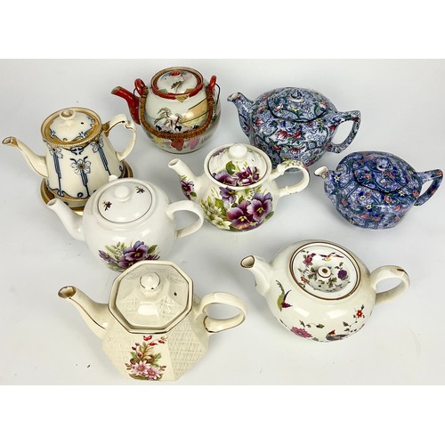 163 - COLLECTION OF VARIOUS TEAPOTS INC. SADLER, SJB, KERNEWARE, & RIMMINGTONS