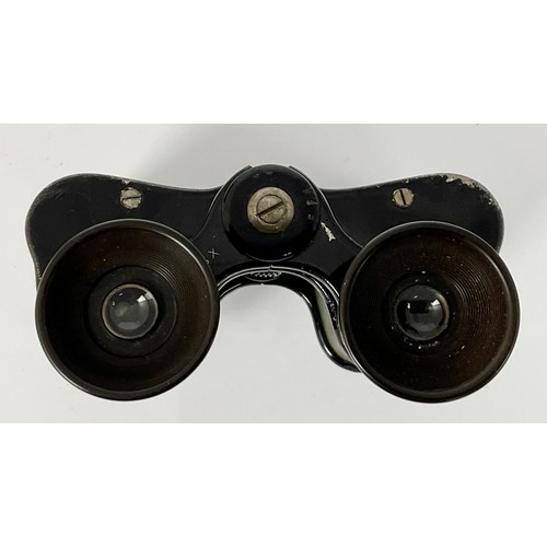 339 - PAIR OF VINTAGE BINOCULARS, IN LEATHER CASE, X8 MAG