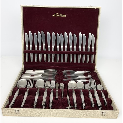 396 - FITTED CANTEEN OF PLATED CUTLERY