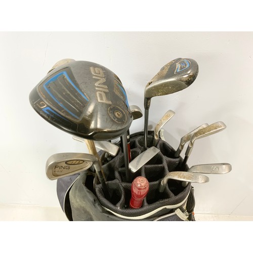 310 - PING GOLF CLUBS IN GOLF BAG