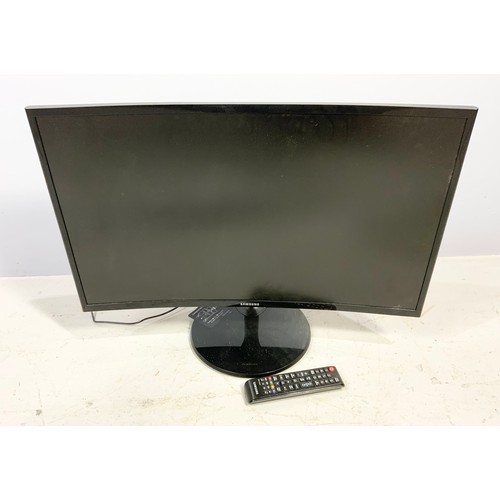 384 - SAMSUNG CURVED SCREEN TV