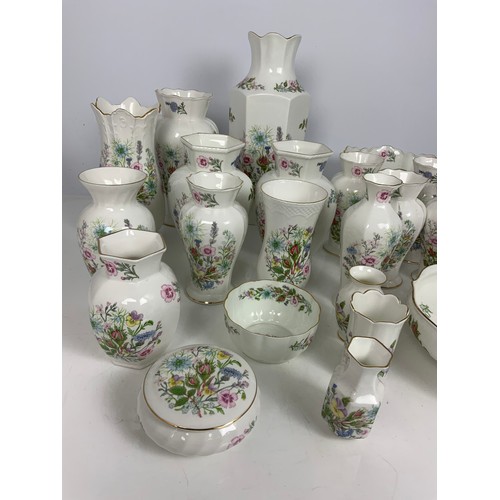 132 - LARGE QUANTITY OF AYNSLEY WILD TUDOR TALLEST VASE 32cm