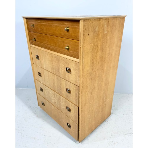 463 - RETRO CHEST OF DRAWERS 95cm TALL