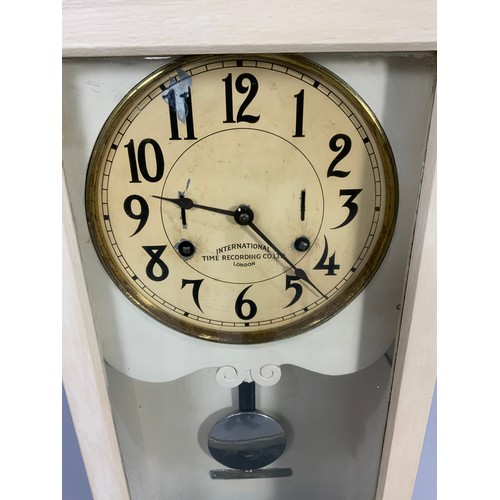 236 - INTERNATIONAL TIME RECORDING COMPANY LIMITED, LONDON, CLOCKING IN MACHINE, APPROX. 123 cm tall