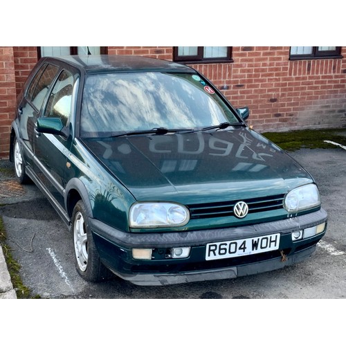 1 - MOTOR VEHICLE VW VOLKSWAGEN GOLF GTI, R604WOH, 1984 CC, PETROL, NO KEYS, NO DOCUMENTS, SOLD AS SEEN,... 