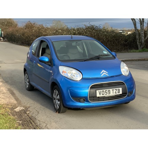 2 - LOW MILEAGE CITROEN C1 HATCHBACK 1.0I VTR VO 59 TZB FIRST REGISTERED 5 SEPTEMBER 2009, BELIEVED LESS... 