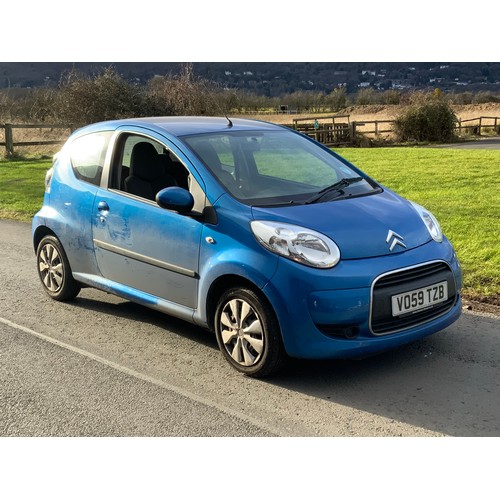 2 - LOW MILEAGE CITROEN C1 HATCHBACK 1.0I VTR VO 59 TZB FIRST REGISTERED 5 SEPTEMBER 2009, BELIEVED LESS... 