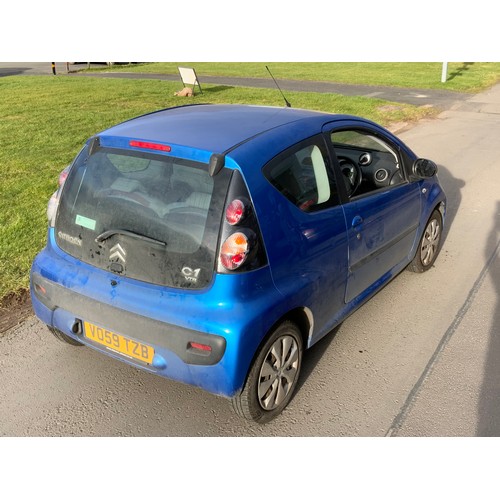 2 - LOW MILEAGE CITROEN C1 HATCHBACK 1.0I VTR VO 59 TZB FIRST REGISTERED 5 SEPTEMBER 2009, BELIEVED LESS... 