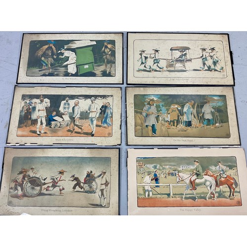 36 - SIX LITHOGRAPHS AFTER H.D. COLLISONS-MORLEY (BRIT. 1877-1915) DEPICTING COLONIAL LIFE FOR THE SOUTH ... 