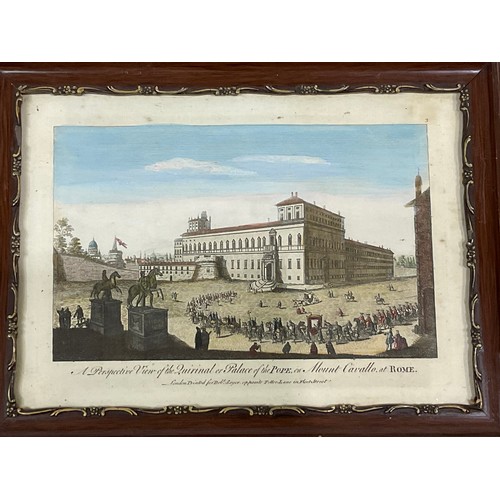 37 - SET OF 8 FRAMED COLOURED ETCHINGS DEPICTING ITALIAN GRAND TOUR SCENES, ‘PRINTED FOR ROBERT SAYER, MA... 