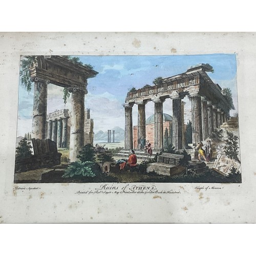 37 - SET OF 8 FRAMED COLOURED ETCHINGS DEPICTING ITALIAN GRAND TOUR SCENES, ‘PRINTED FOR ROBERT SAYER, MA... 