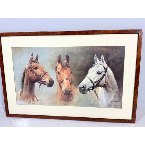 28 - C ROLAND WATERCOLOUR WELSH SCENE AND CRAWFORD PRINT OF ARKLE, REDRUM, DESSERT ORCHARD APPROX