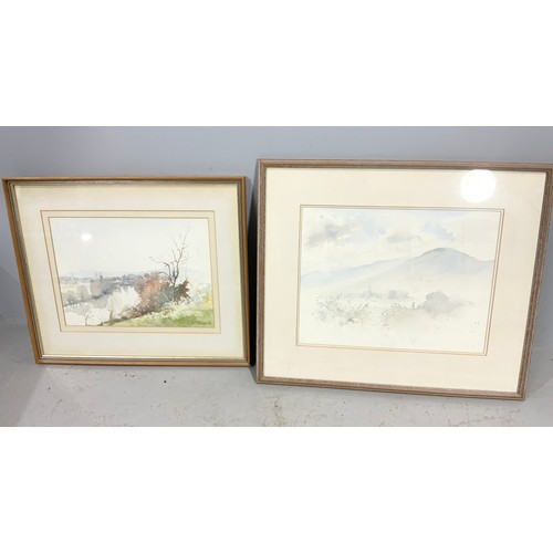 20 - WATER COLOUR DEPICTING UPTON UPON SEVERN, WATER COLOUR DEPICTING “MALVERN HILLS” AND 2 SMALL WATER C... 