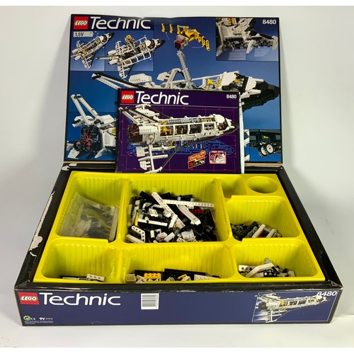 42 - LEGO TECNIC SET 8480, SPACE SHUTTLE, BOX OPENED CONTENTS NOT CHECKED, PLUS A BOX OF LOOSE LEGO