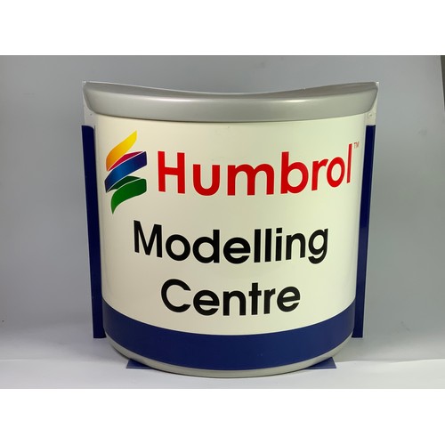 61 - TRADE ADVERTISING STAND, HUMBROL MODELLING CENTRE, NON ILLUMINATED, APPROX, 50 X 25 X  45 CM