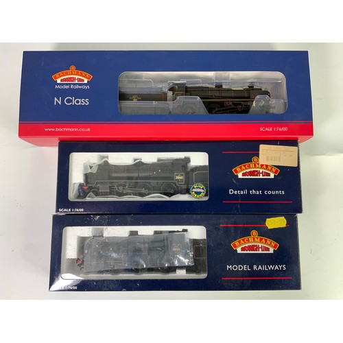 346 - 3, SR LOCOMOTIVES, BACHMANN 32-154A N CLASS 31404 6DCC, BOXED (MISSING COVER PLASTIC), 32-151 N 3186... 