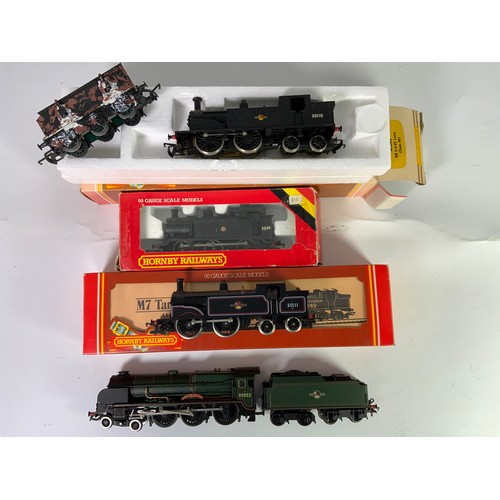 344 - HORNBY M7 TANK 30111, 0-4-4T, BR BLACK, WRONG BOX, ANOTHER M7, U/B BACHMANN LORD NELSON, 30852, REPA... 