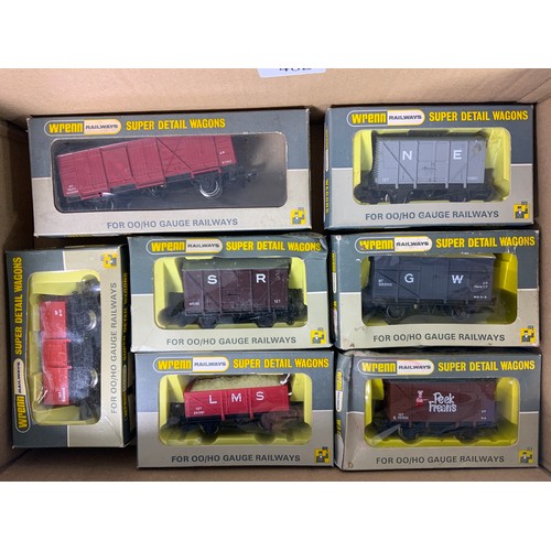 402 - WRENN 7 BOXED / PT BOXED FREIGHT WAGONS, INC 4305 FRUIT VAN, 5028 BANANA VAN NE, 5058 FRUIT VAN GW, ... 