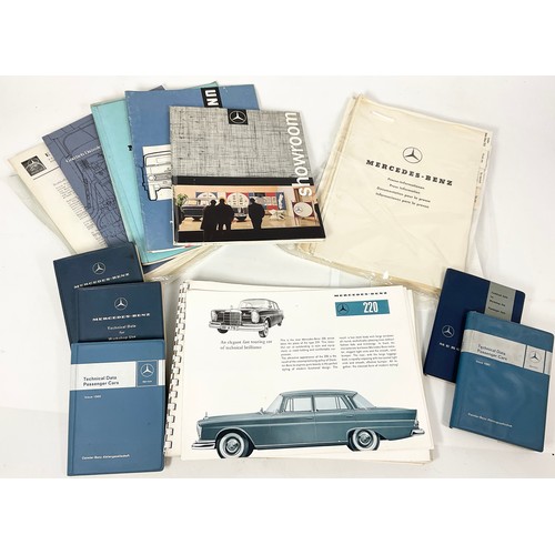 13 - MERCEDES BENZ WORKSHOP MANUALS & TECHNICAL DATA FOR PASSENGER CARS, MIXED EDITIONS 1957-65, OFFICIAL... 