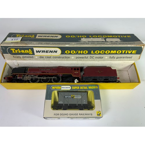 410 - TRIANG WRENN 4-6-2 STANIER CORONATION CLASS 46245 CITY OF LONDON. PLUS BOXED WAGON W510 VENTILATED V... 